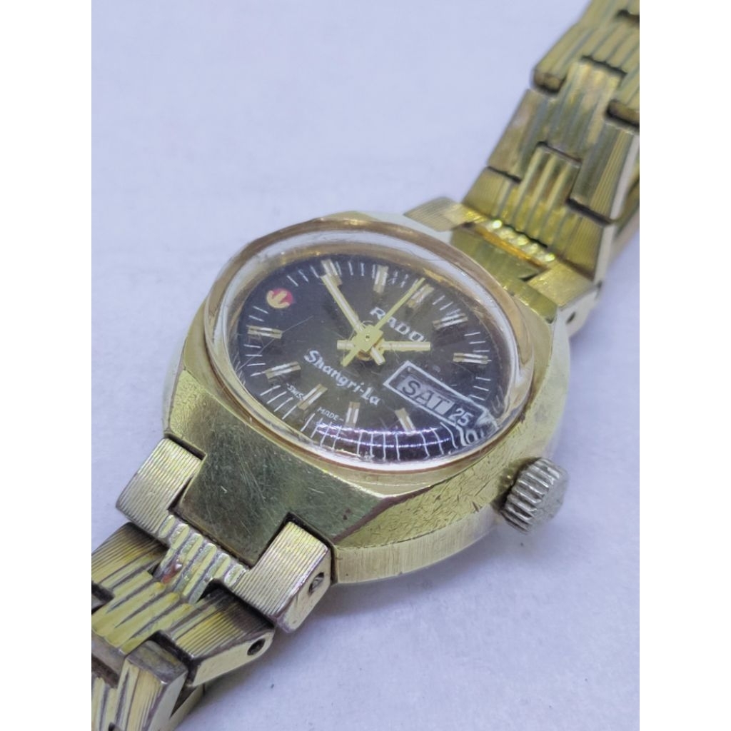 Vintage ladies watch Rado-Shangri La automatic swiss made full original jam tangan antik radoshangri