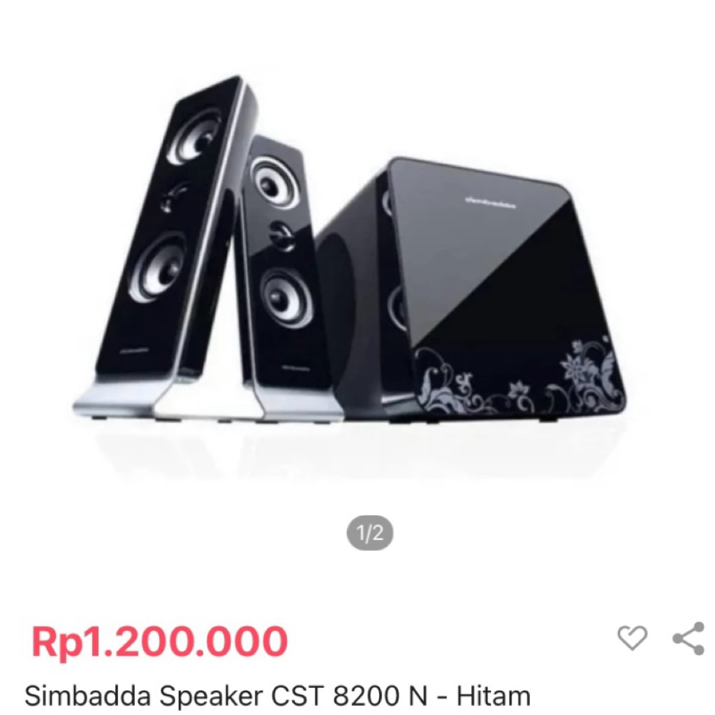 Second bekas SIMBADDA speaker audio set system home theater karaoke lagu musik jbl subwoofer