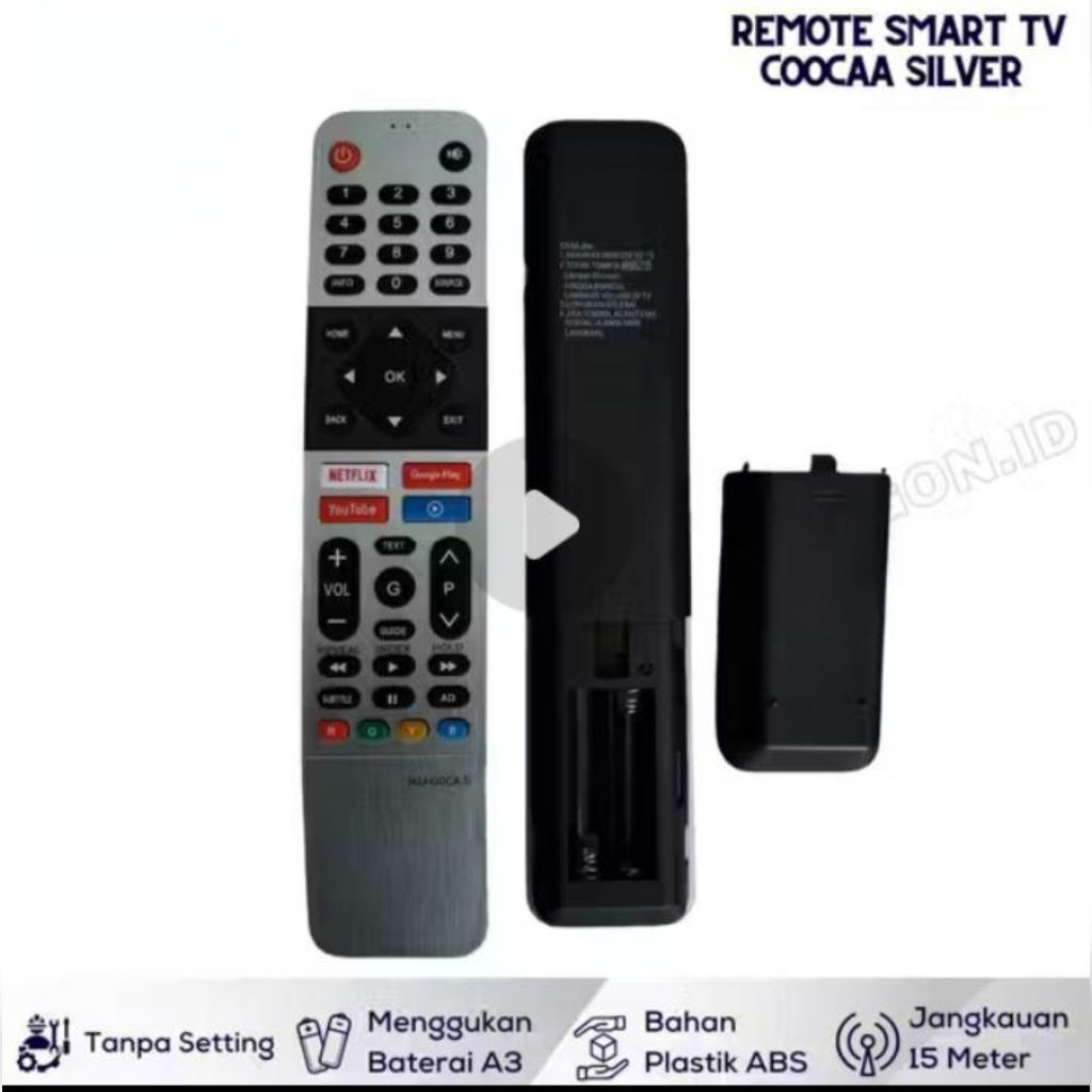 REMOTE SMART TV COOCAA SILVEE /COOCAA SMART TV 43S6G 50S6G 65S6G 32S7G 40S7G
