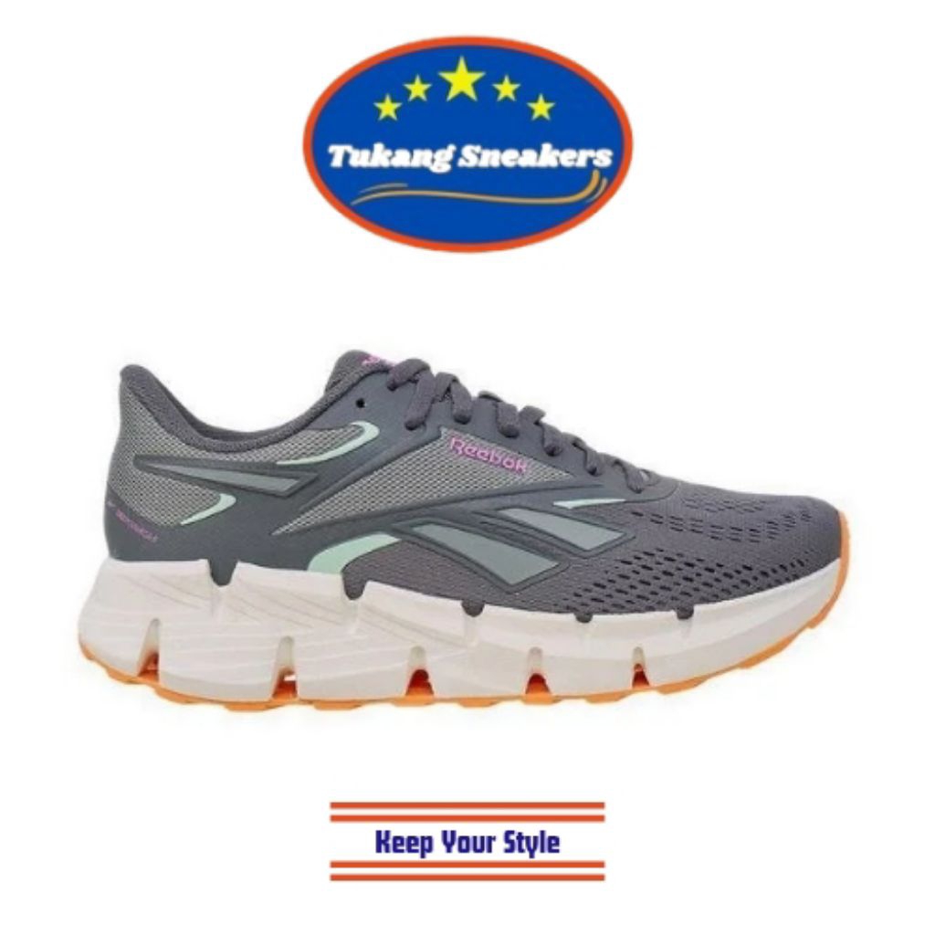 Sepatu Lari Wanita Reebok Zig Dynamica 6 Grey REER00244510