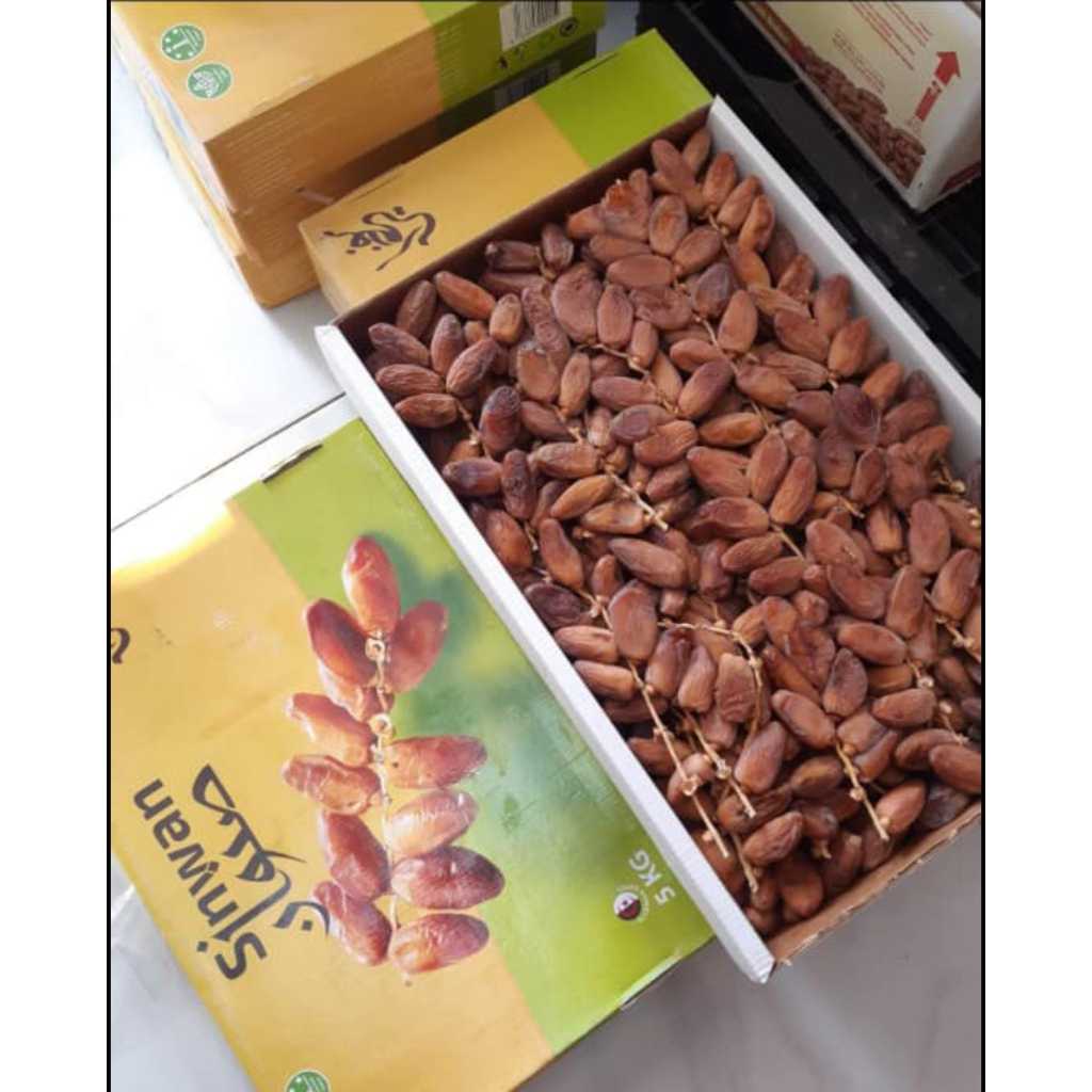 Tunisia Tangkai Kurma 5kg 100% Fresh Tanpa Preservatif Rasa Manis Alami