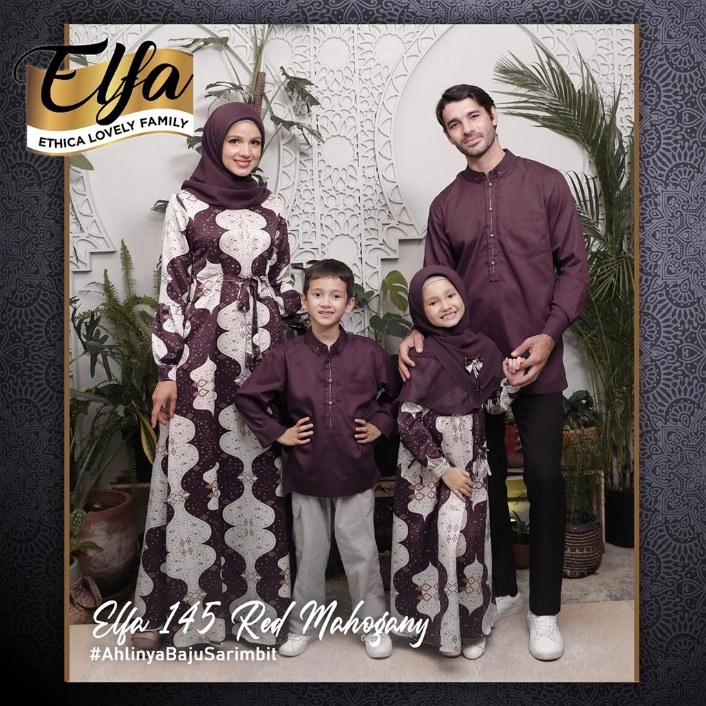 ETHICA Koko Anak Sarimbit Elfa 145 Red Mahogany | Kahfi Kids 97