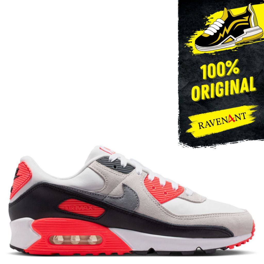 NIKE Air Max 90 Infrared ORIGINAL - Sepatu Sneakers Pria/Wanita