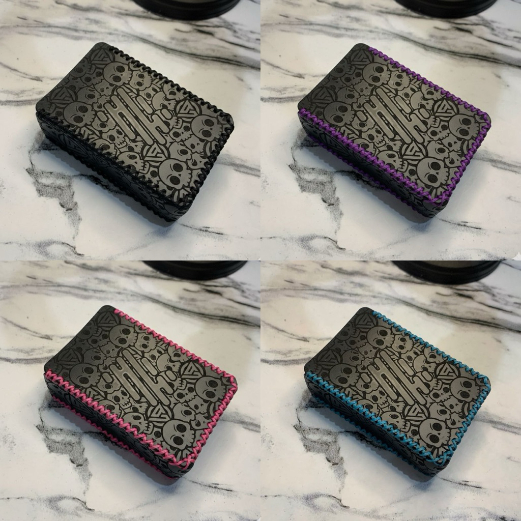 Cover Pouch Motif Skull Leather Case R 234 Sintetis Variasi