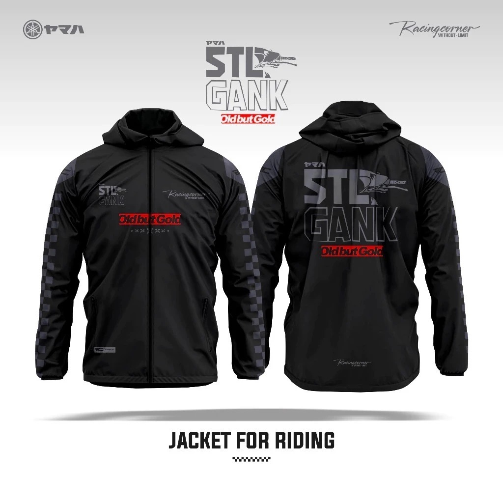Jaket Yamaha Mio 5TL GANK Full Printing | Racing Corner | Premium Polyester Windproof and Waterproof