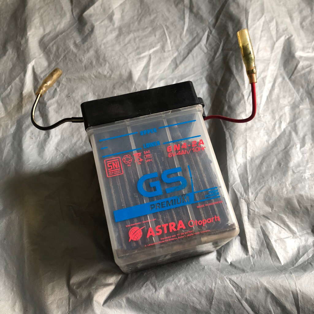 Aki original copotan Honda Win 6volt