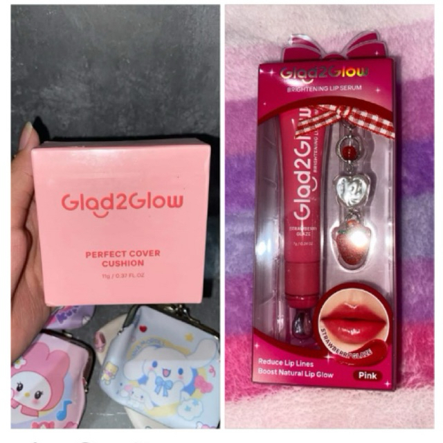 paket cushion g2g + lip serum glad2glow