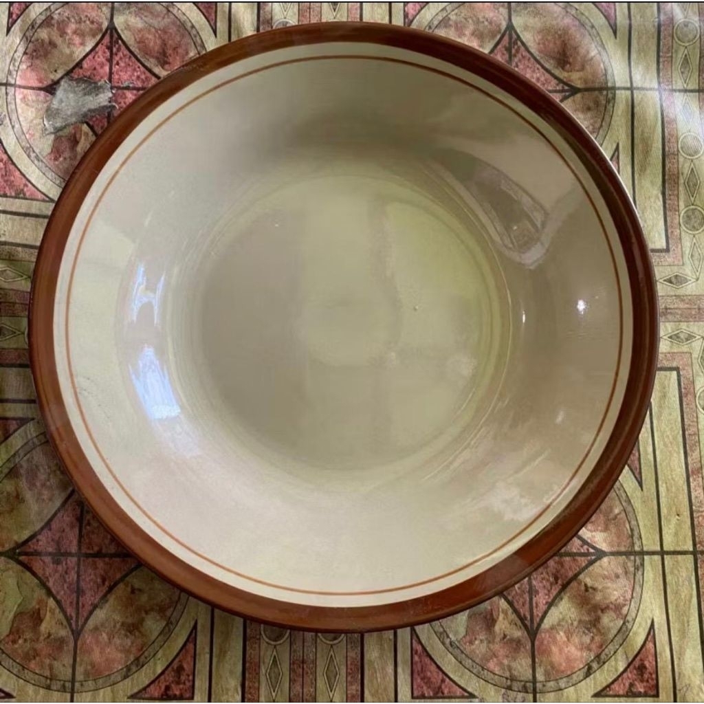 ( Free Kardus & Bublewrap ) 6 Pcs Piring Coklat 8 inch | Piling Lucky Coklat List | Piring Keramik C