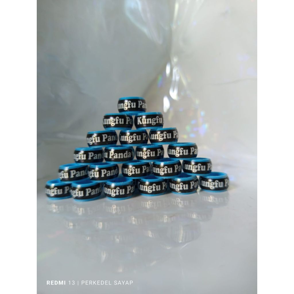 RING KLIP PLASTIK BURUNG MERPATI,bisa riquest nama dan no.hp, isi 10 biji