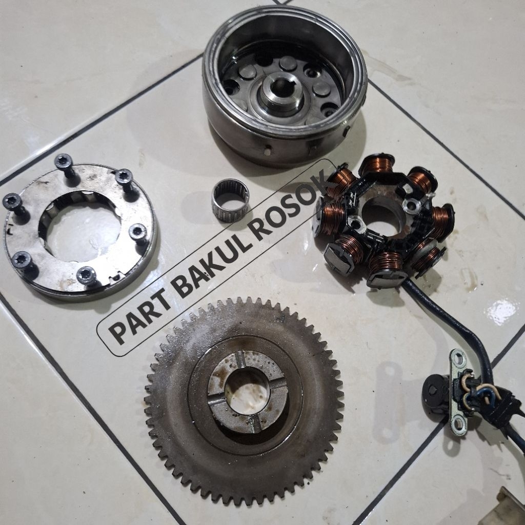 Sepul Spul Spull Sepull Spol Magnet Magnit Mahnet Mahnit Set Oneway Roces Stator Assy Supra X 125 KP