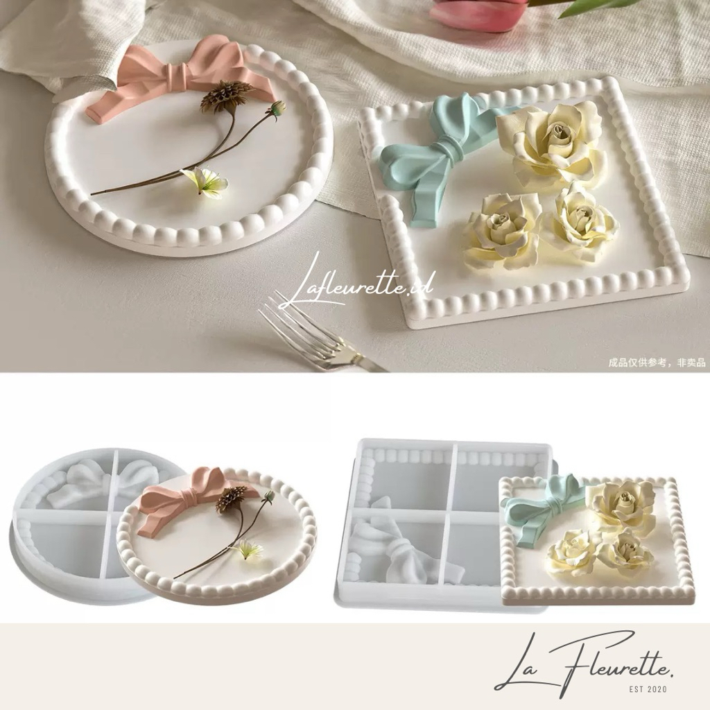 cetakan silikon nampan pita / cetakan resin bulat pita / cetakan resin kotak pita / cerakan resin ha