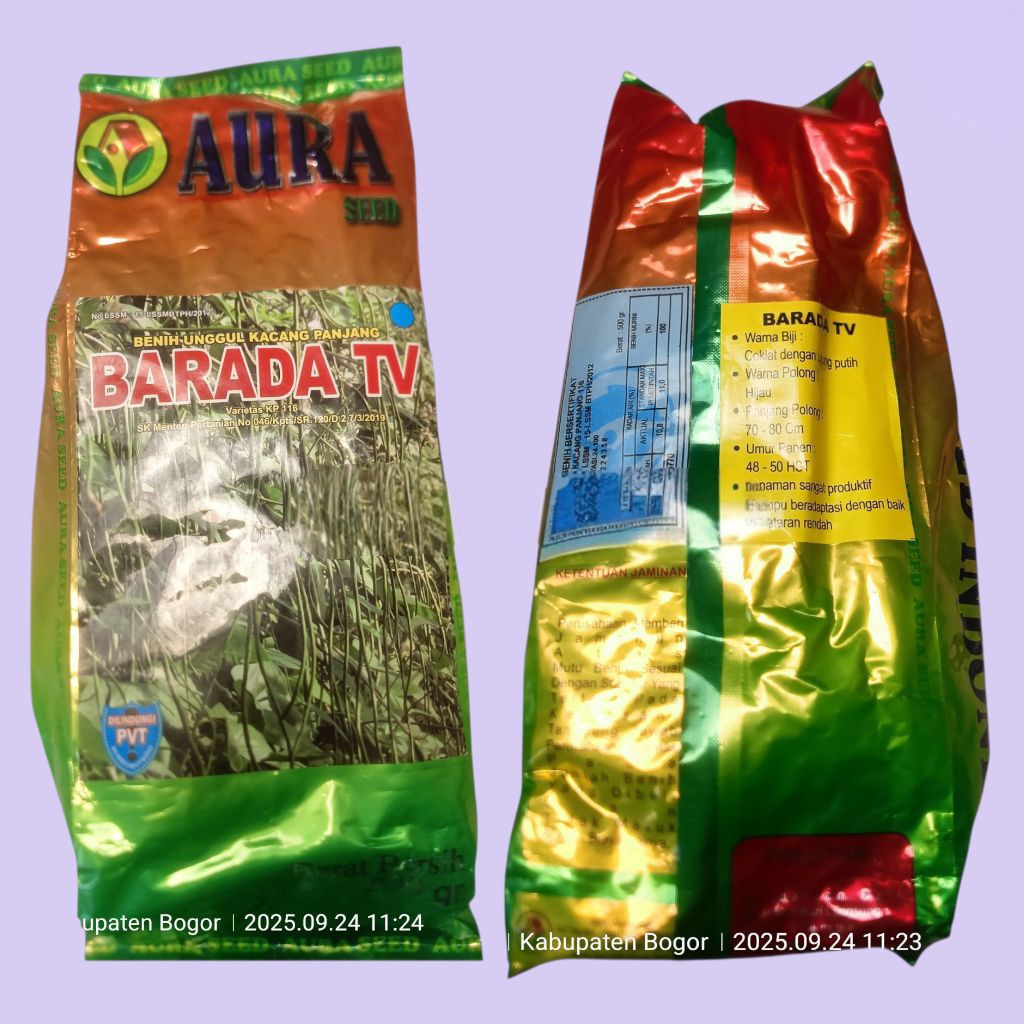 Benih Unggul Kacang Panjang BARADA TV 800 gr