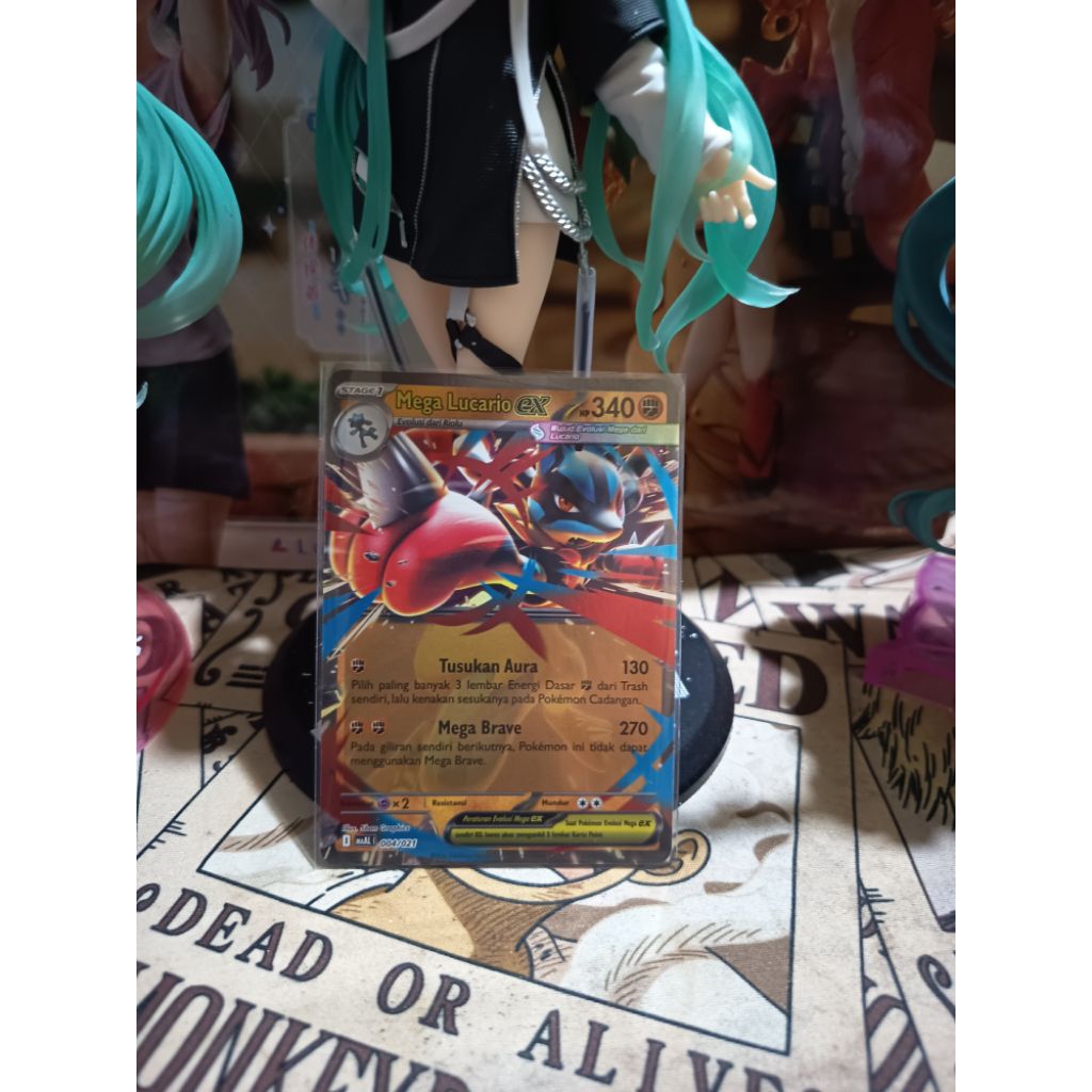 Mega Lucario ex 004/021 - Holo Foil - Set Starter Deck Evolusi Mega Lucario ex - Pokemon TCG Indones