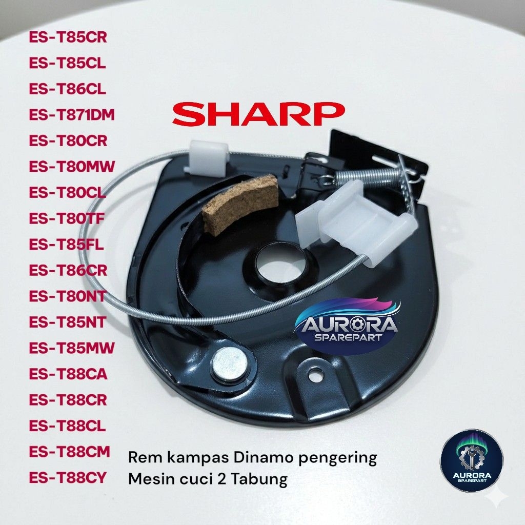 Rem Dinamo pengering Sharp mesin cuci 2 Tabung ES-T85CR ES-T85CL ES-T86CL ES-T86CR ES-T85MW