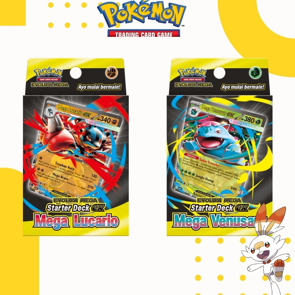 Pokemon Game Kartu Koleksi Deck Mega Venusaur - Starter Deck ex "Mega Venusaur" dan "Mega Lucario"
