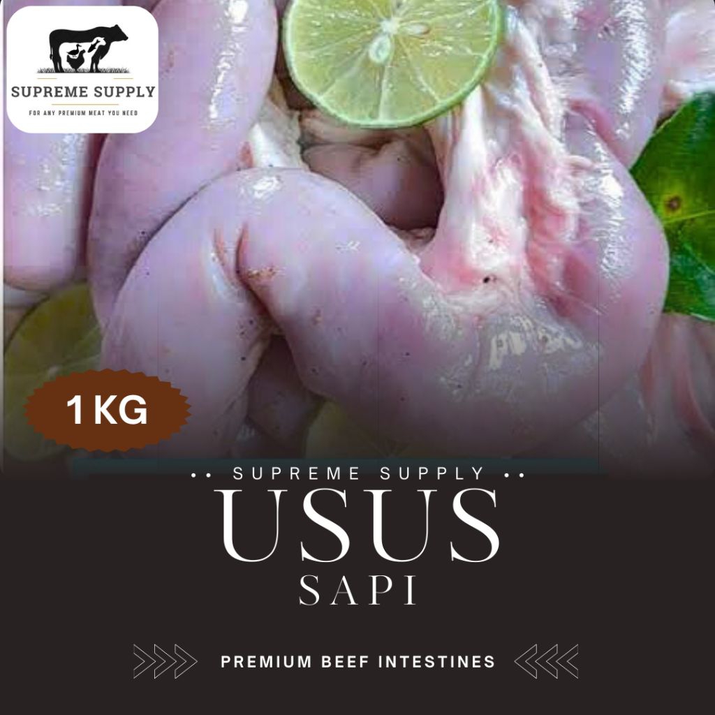 PREMIUM Usus Sapi 1 kg | Fresh Halal Organic Meat Beef Intestines | Ikan Daging Sapi Ayam Bebek Seaf