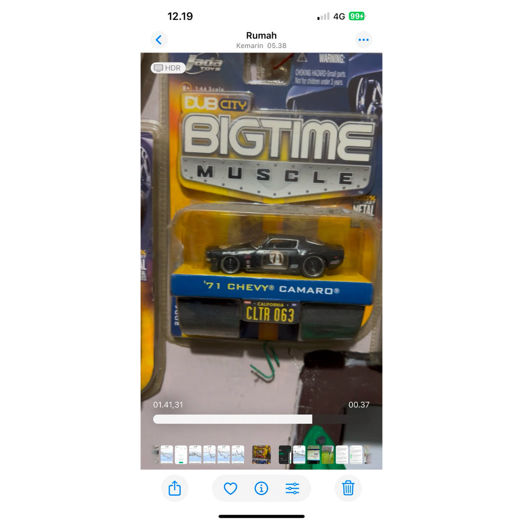 Diecast Jada Toys Skala 64 Camaro 71