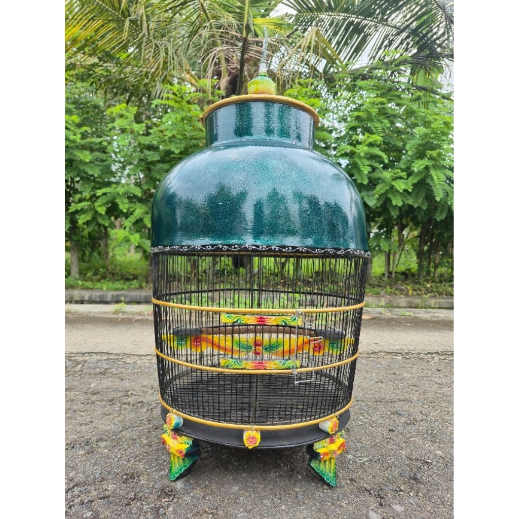 Sangkar Perkutut TENONGAN UKIR Elegan Kokoh