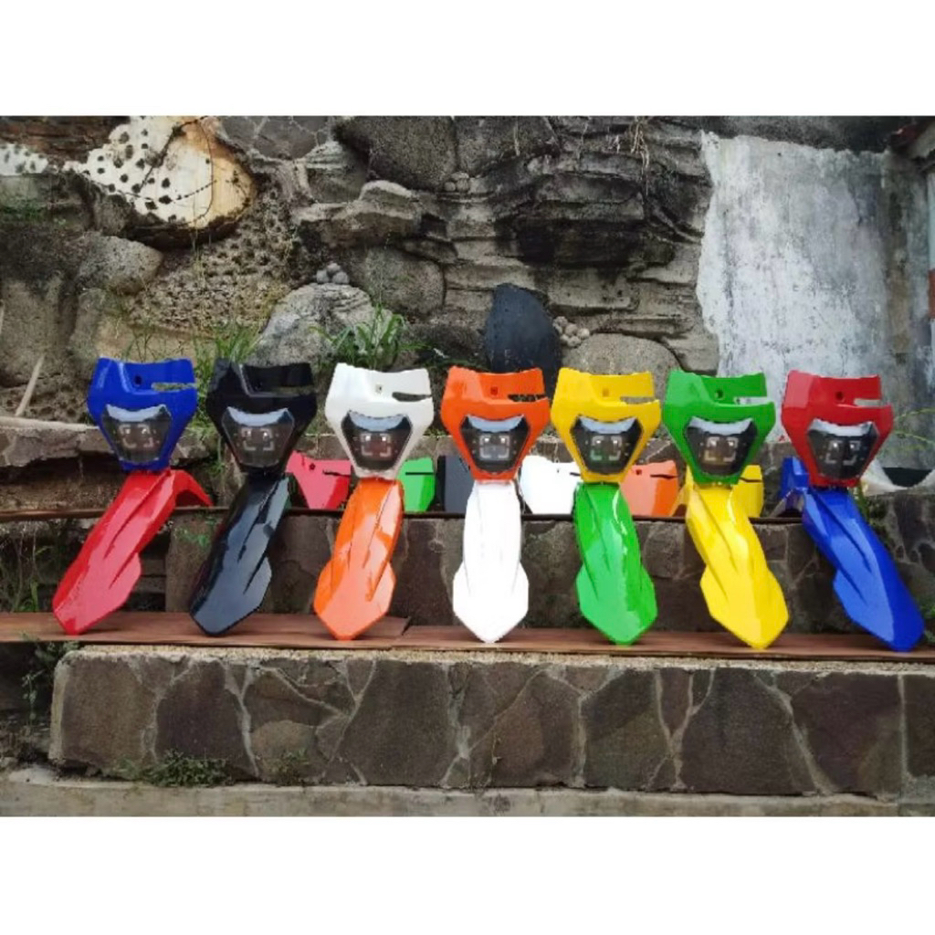 KTM 250 2017 2022 SPAKBOR DEPAN KTM250 PAPAN NOMER KTM 250 LAMPU DAYMAKER KTM 250