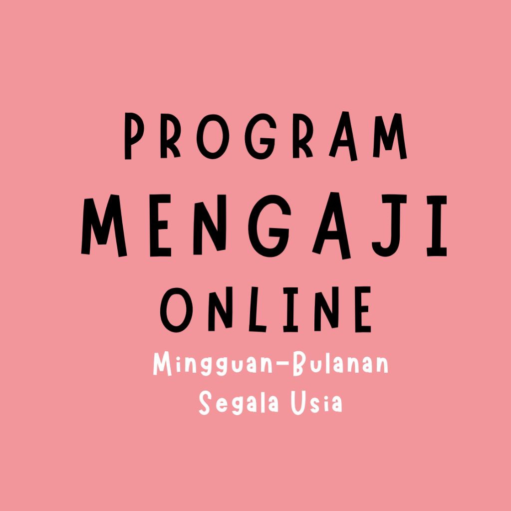 BELAJAR MENGAJI ONLINE