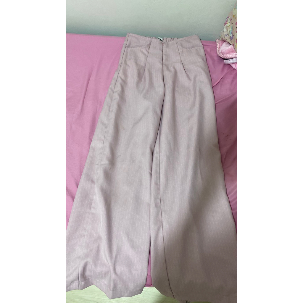 Preloved celana linen pink