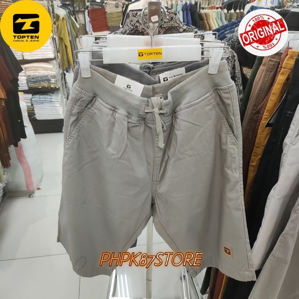 TOPTEN CELANA PENDEK RIB PRIA ORIGINAL