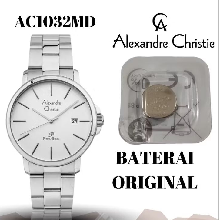 Baterai jam ALEXANDRE christie original AC1032MD