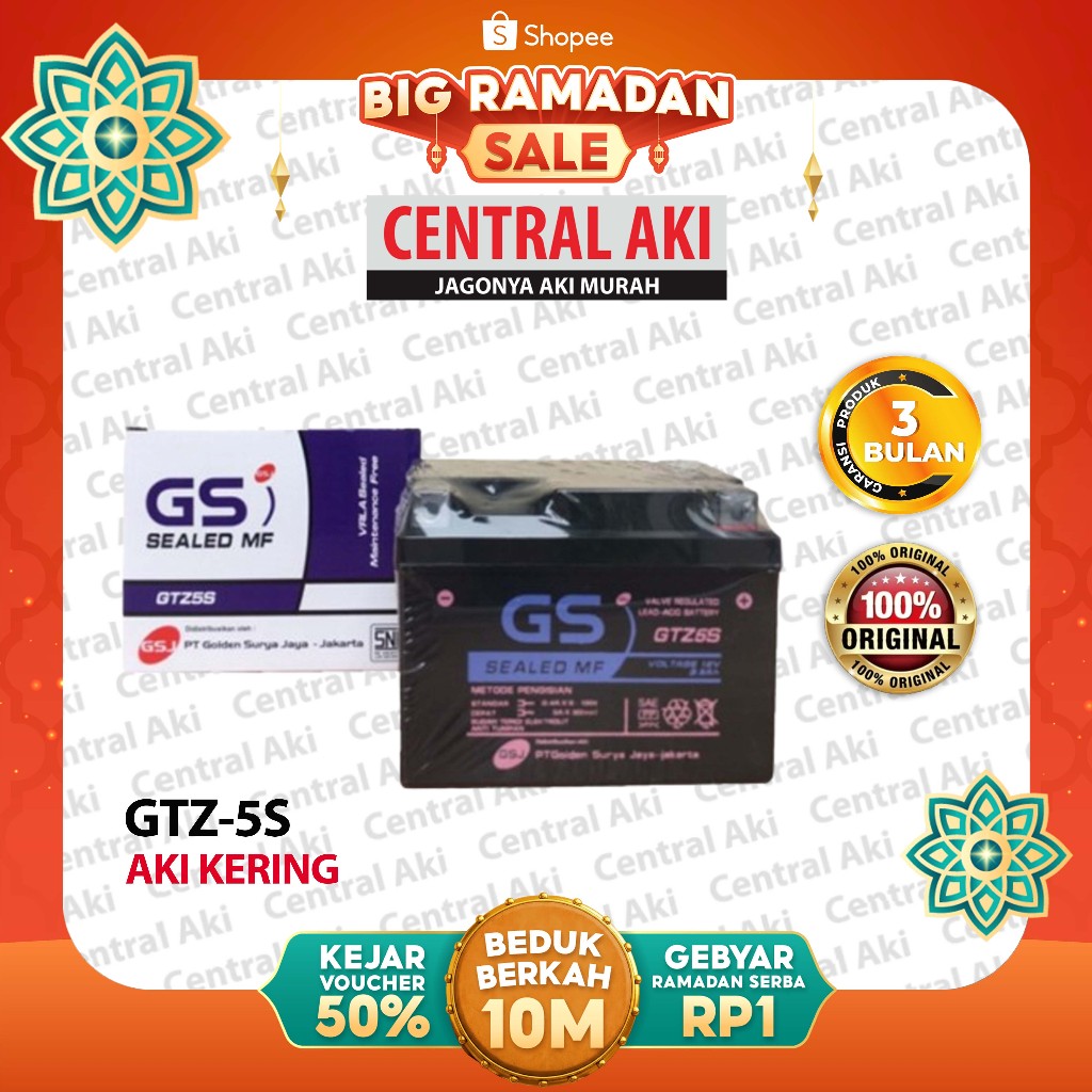 Aki Motor Revo 110 Absolute GTZ5S Aki Kering