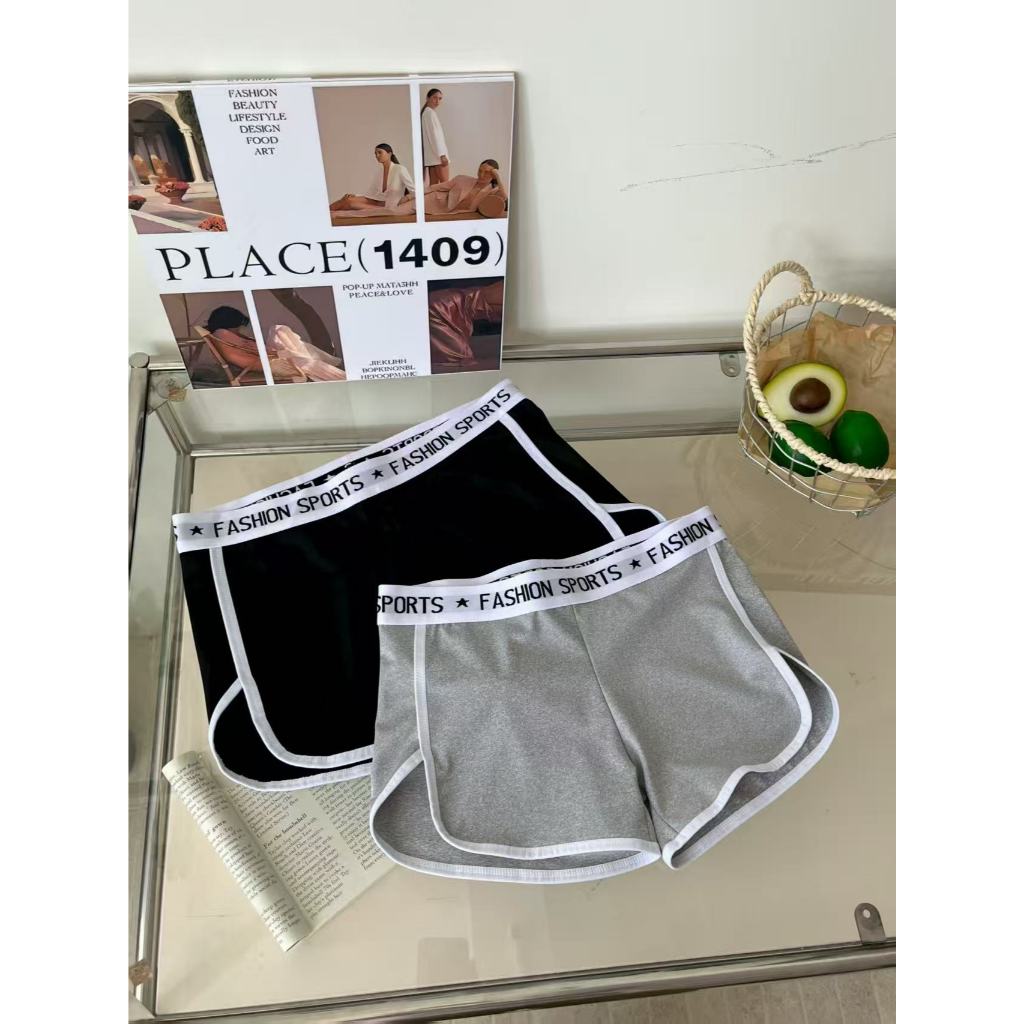 HOHO_HWANG (C-239) Celana Pendek Santai Dengan Renda Bahan Satin Premium Pinggang Full Safety Karet 