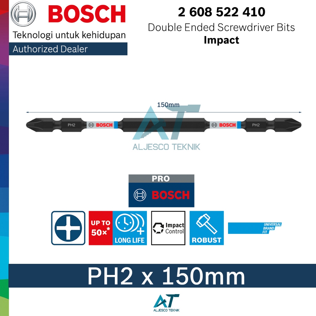 BOSCH MATA OBENG PH2 X 150MM IMPACT