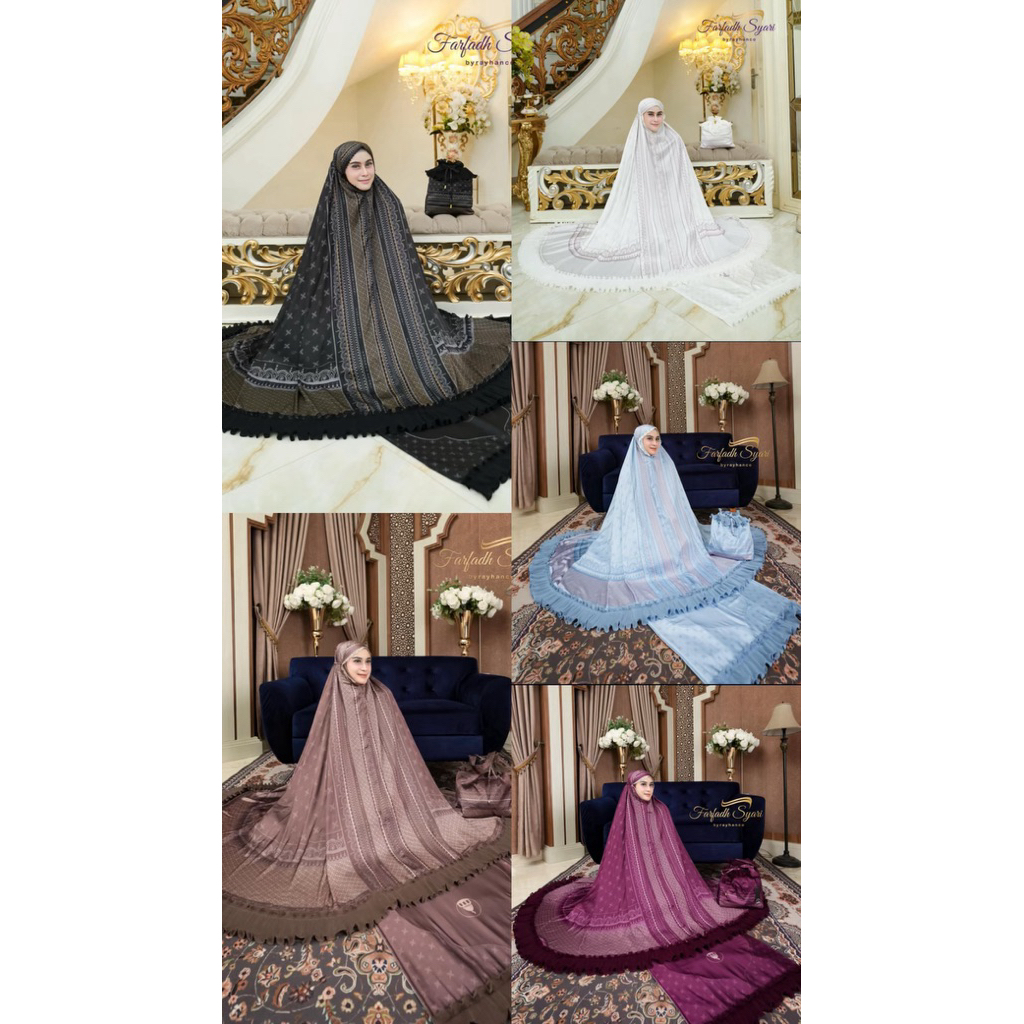 Syafia Mukena Series Printing Premium Farfadh Syari by Rayhanco