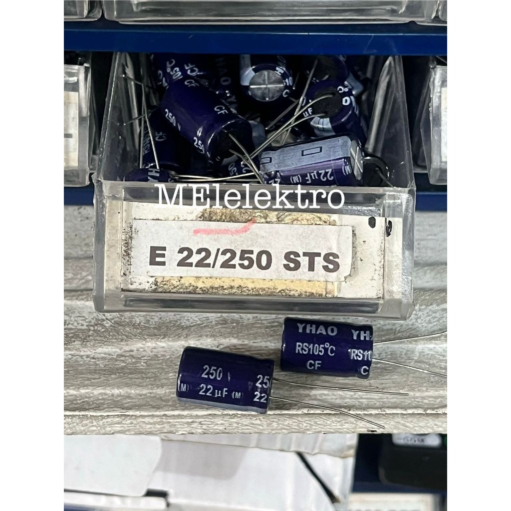Elco Elko Kapasitor 22uf 250V