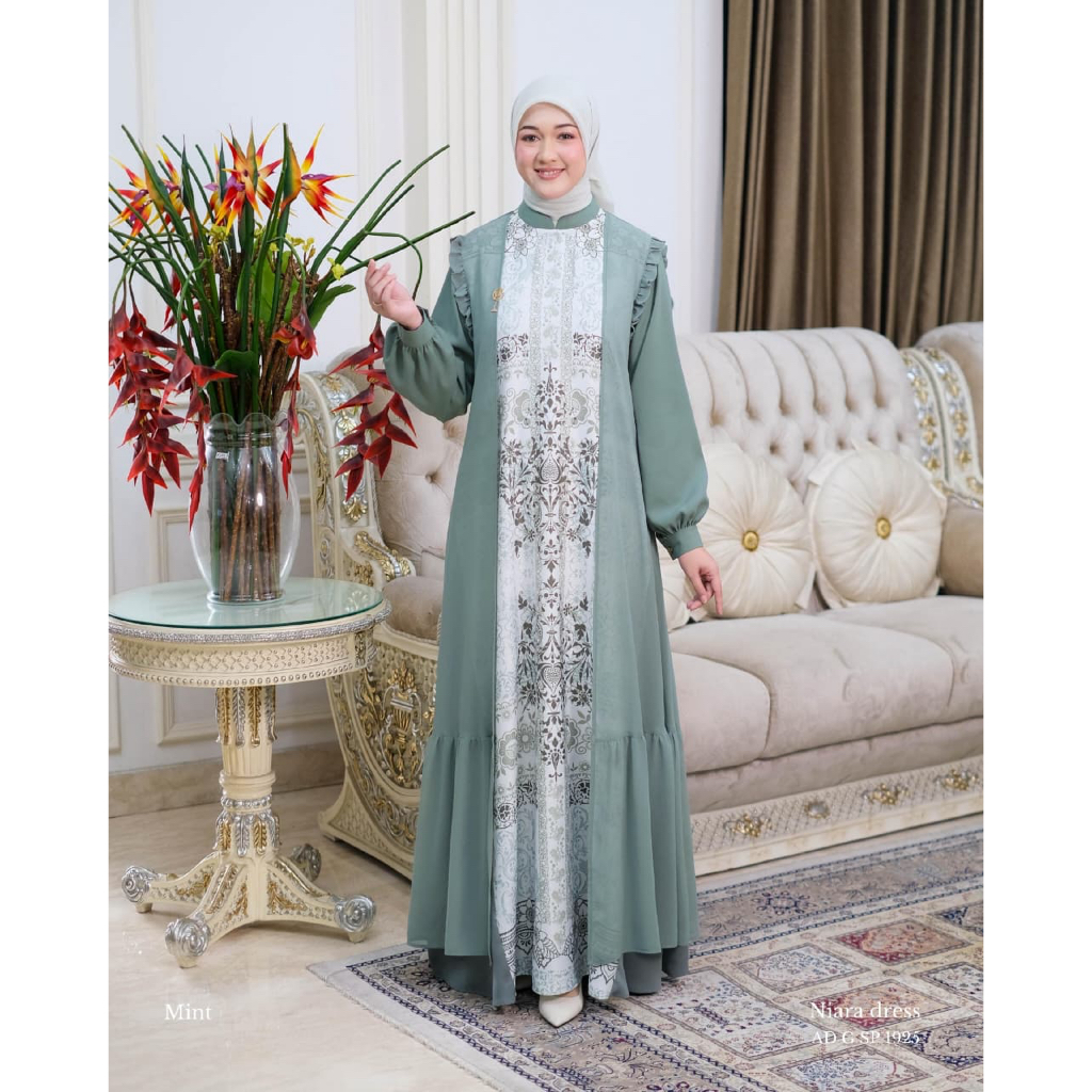 Niara Dress by Ninos / Gamis Ninos Terbaru / Dress Ninos Premium / Nino's Design Original