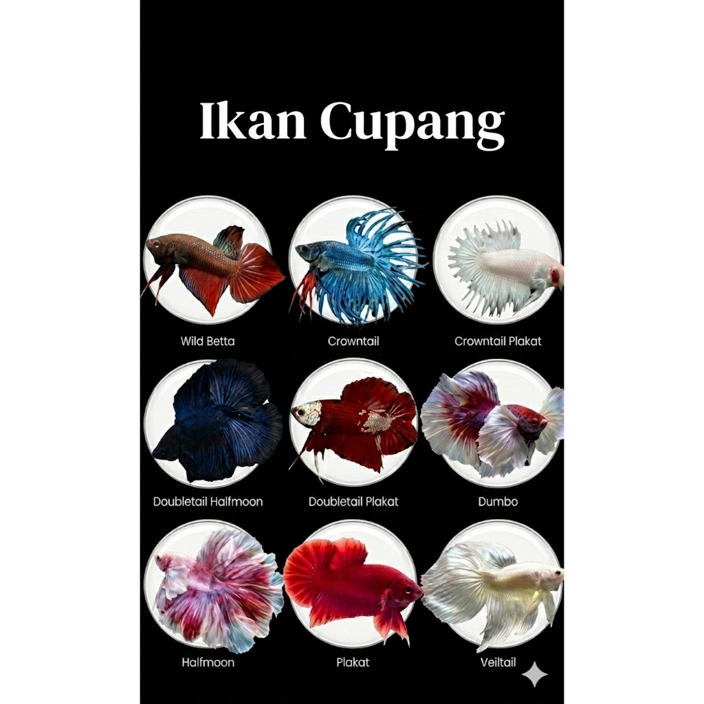 Ikan Cupang Halfmoon, Plakat, Nemo Galaxy, Multycolour