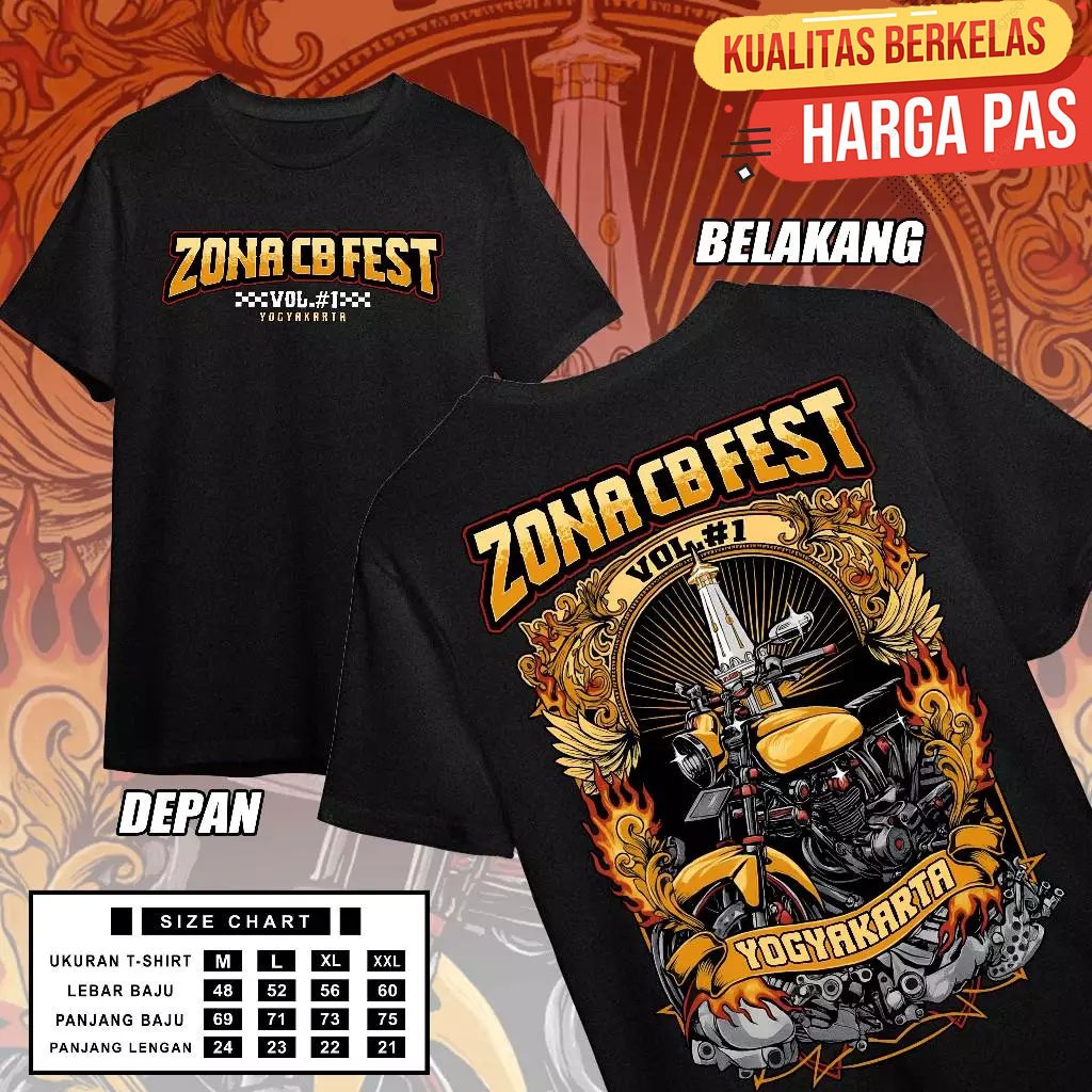 Kaos Zona CB Festival Original Cotton Combed