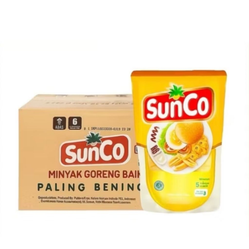 SUNCO 1 Dus Minyak Goreng 2 Liter Isi 6 Pouch