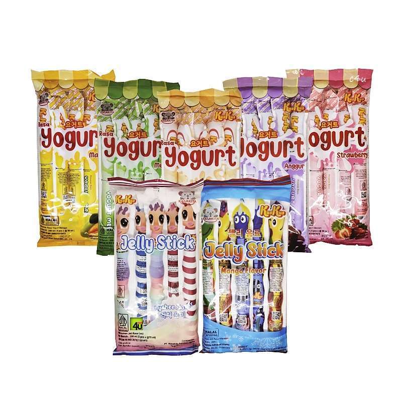 KUS KUS ICE STICK YOGURT / MINUMAN JELLY  YOGURT 1 PACK ISI 10pcs