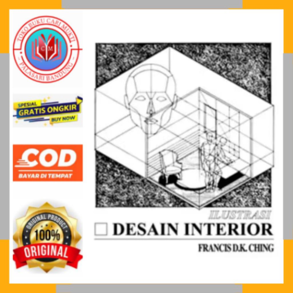 ERLANGGA BUKU ILUSTRASI DESAIN INTERIOR FRANCAIS D.K.CHING BUKU ORIGINAL
