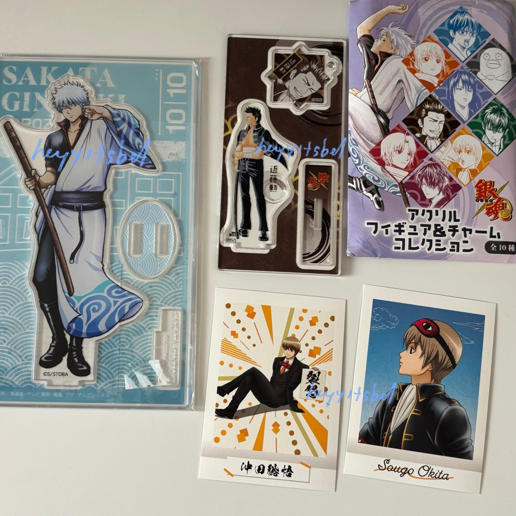 gintama acrylic stand gintoki kondo jump mini acrylic stand