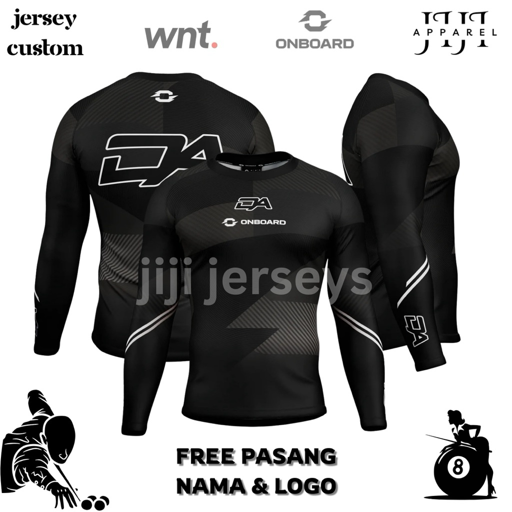 JERSEY BILLIARD CUSTOM FULL PRINTING BAJU JERSEY BILLIARD PRIA WANITA BAJU CUSTOM SUKA SUKA JERSEY O