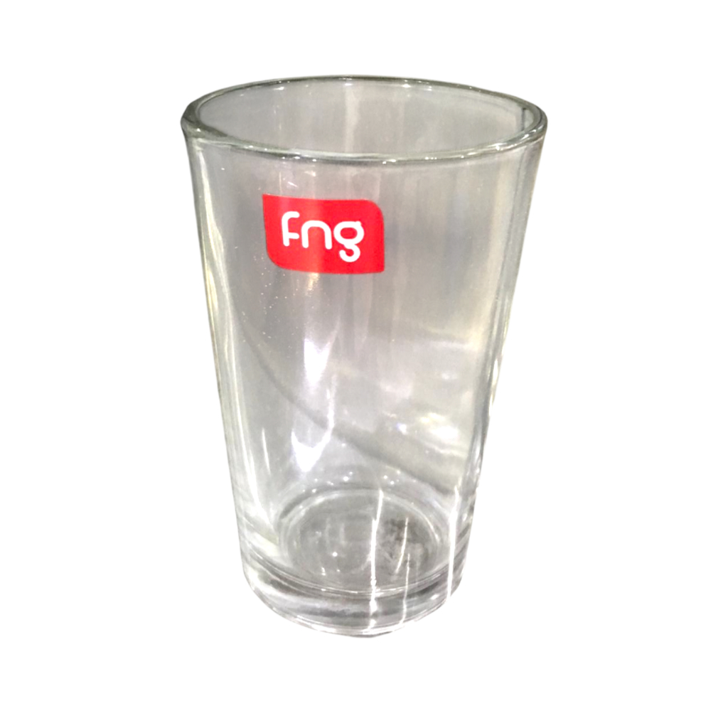FNG Linea Glass 8 oz (P6-8AF) - Gelas Kopi Kopitiam Aesthetic / Cafe Tebal