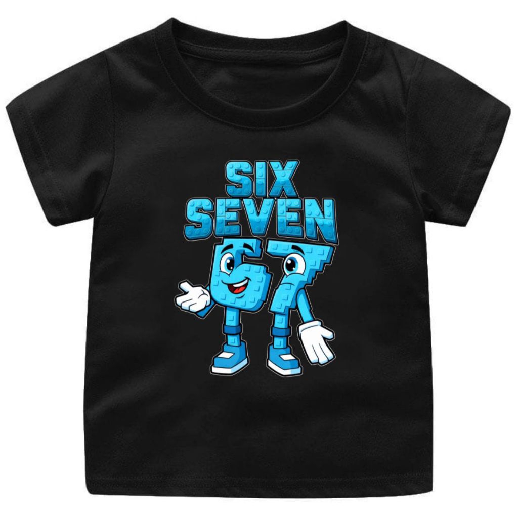 Nesia Store Baju Kaos Laki Laki Bahan Katun Anomali Six Seven 67 Ukuran Anak Sampai Ukuran Dewasa