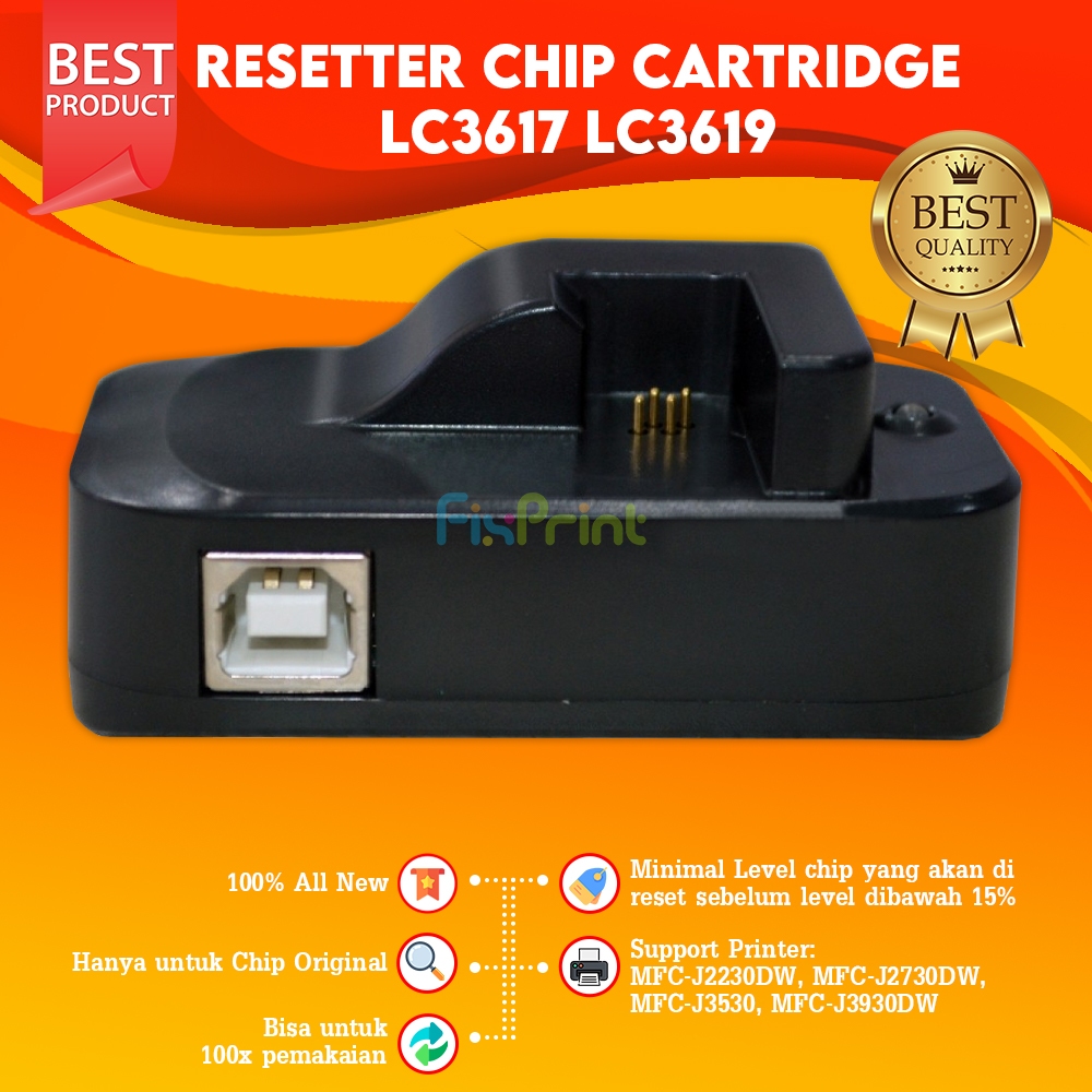 Resetter Chip Cartridge LC3617 LC 3617 Brther MFC-J3530DW J3530DW Cartridge LC3617 Original