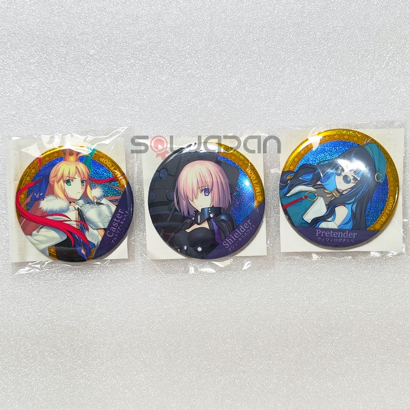 Fate Grand Order FGO Servant Hologram Badge Caster Altria Artoria Arthuria Musashi Tlaloc Tenochtitl