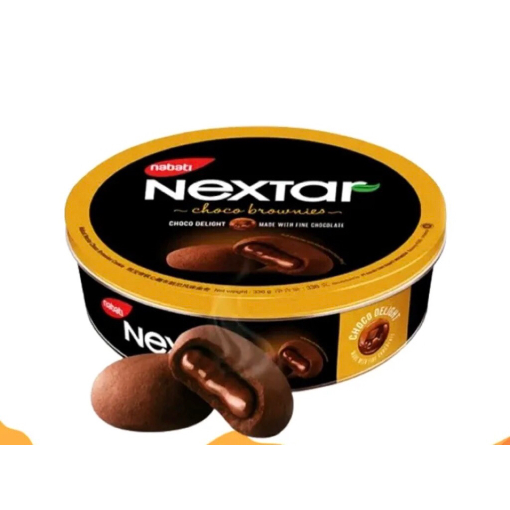 Nextar Pineapple & Cookie Brownie 140gr Kue Nastar Rasa Nanas & Coklat Brownies untuk Lebaran 1 Kale