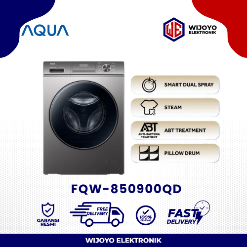 MESIN CUCI FRONT LOADING AQUA JAPAN FQW 850829QD FQW 850829QD 8,5 KG /  FQW 850900QD