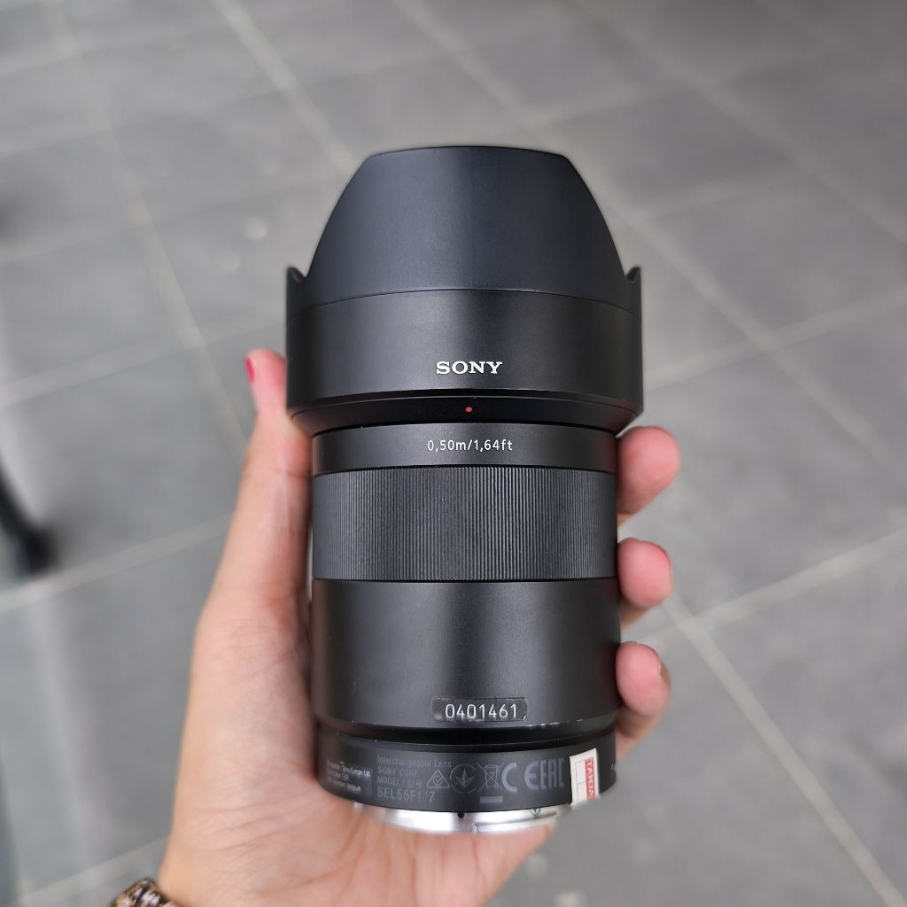Sony 55mm F1.8 zeiss Fullsetbox