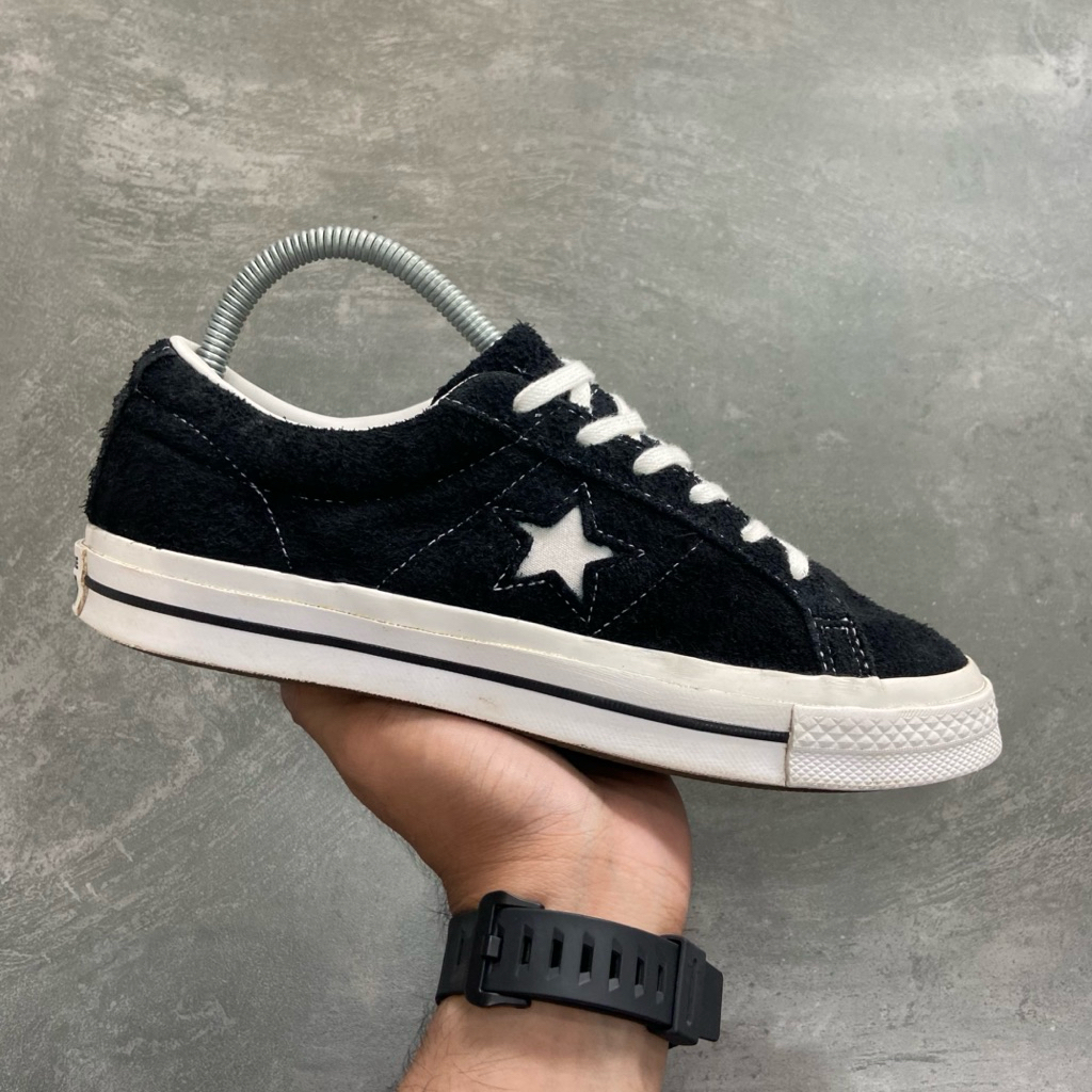 [Size 39] Converse One Star OX Suede Low Black White 2020 (158369C) Second Original Kondisi Mulus No