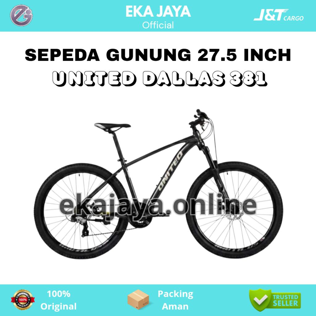 Sepeda Gunung Ukuran 27.5 Inch UNITED DALLAS 381 Terbaru