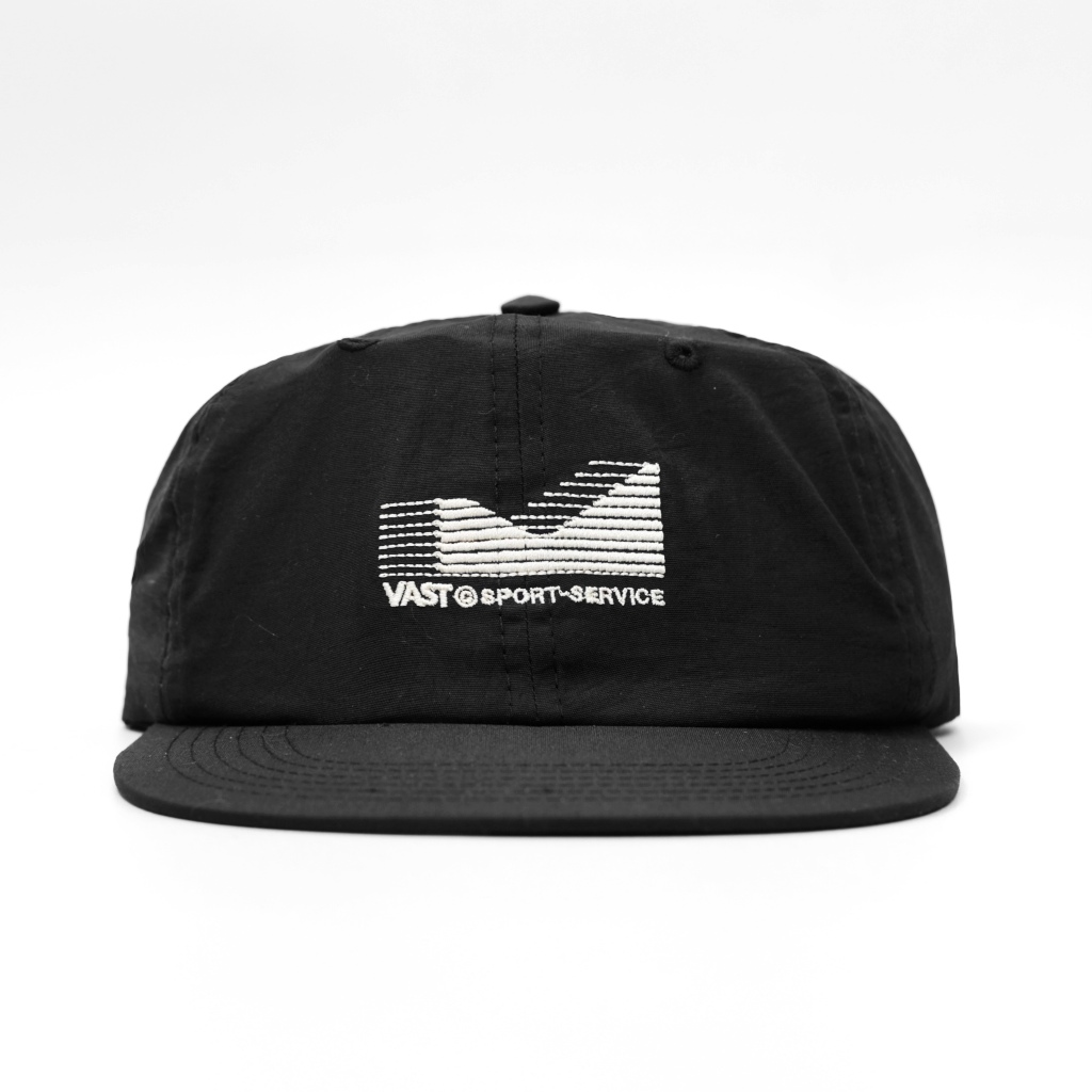 VAST 6-PANEL NYLON CAP – VHS-90 – Black